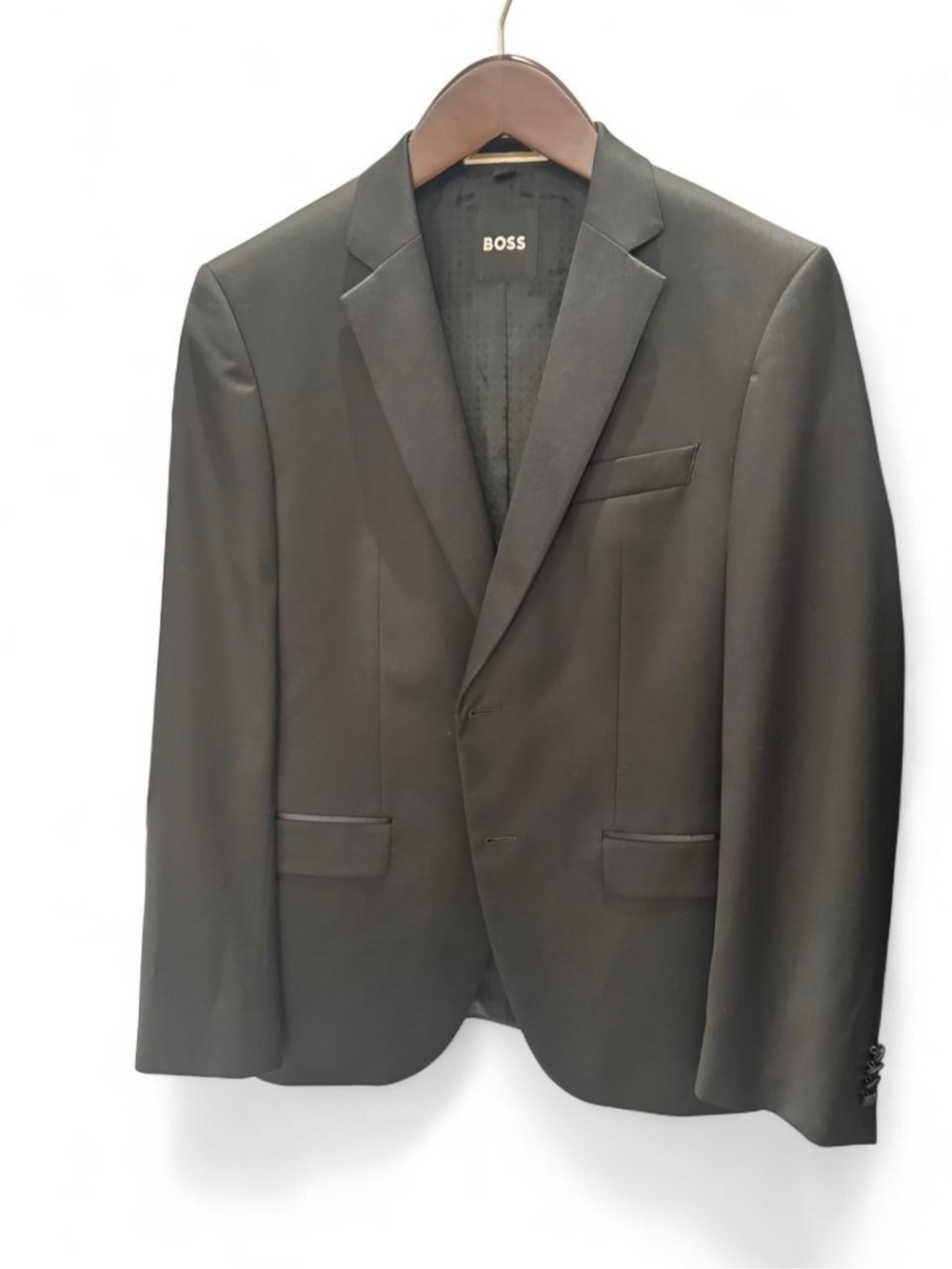 BOSS NWT H-Huge-2pcs-224 Tuxedo Set Size 40R Black Wool/Silk